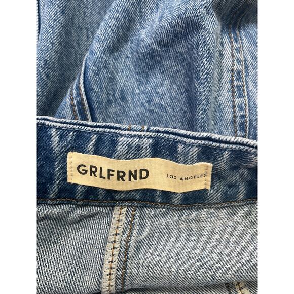 Grlfrnd 'Vivi' Blue Cotton Cut Out Tank Dress Size XS - Picture 4 of 5